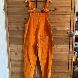 Lucy & Yak Orange Overalls Durable Comfortable Casual Wear